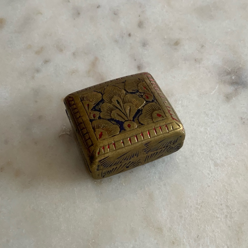 Painted&Etched Metal Box